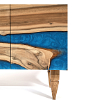 Стильный Буфет лофт 4 двери Cabinet Crimson River фасад эпоксидная смола  варинант исполнения - 4 | Loft Concept в Санкт-петербурге