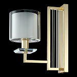 Бра с геометрическим каркасом из металла и цилиндрическим стеклянным плафоном Laurent варинант исполнения - 8 | Loft Concept в Санкт-петербурге