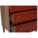 Комод красный из массива бука с 3-мя ящиками Wenge Light варинант исполнения - 5 | Loft Concept в Санкт-петербурге