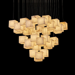 Люстра подвесная с квадратными плафонами из натурального камня Glowing Spheres варинант исполнения - 6 | Loft Concept в Санкт-петербурге