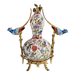 Ваза из фарфора с птицами и цветочной росписью Garden of Eden варинант исполнения - 2 | Loft Concept в Санкт-петербурге