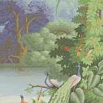 Обои ручная роспись Le Brésil Eden варинант исполнения - 2 | Loft Concept в Санкт-петербурге