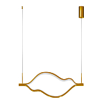 Подвесной светильник волнообразный изогнутый на двух тросах 103 см Spiral Lighting варинант исполнения - 3 | Loft Concept в Санкт-петербурге