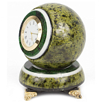 Часы настольные в виде шара из натурального камня Ball Stone Clock варинант исполнения - 5 | Loft Concept в Санкт-петербурге