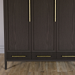 Большой Шкаф Primo Темный орех с 3 дверьми и 3 выдвижными ящиками варинант исполнения - 2 | Loft Concept в Санкт-петербурге