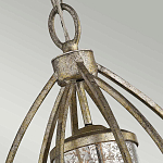 Подвесной светильник овальной формы с цилиндрическим плафоном в цвете сусальное серебро Kichler варинант исполнения - 3 | Loft Concept в Санкт-петербурге