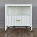 Прикроватная тумбочка с полкой Elsa Dreams White варинант исполнения - 5 | Loft Concept в Санкт-петербурге