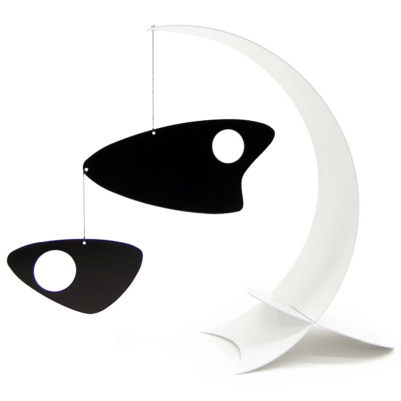 Декоративная статуэтка Abstract Fish Statuette Белый Черный в Санкт-петербурге | Loft Concept 