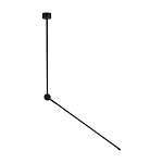 Потолочный светильник черного цвета с поворотным вытянутым плафоном Trumpet tube варинант исполнения - 1 | Loft Concept в Санкт-петербурге