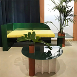 Дизайнерский журнальный стол с рельефным основанием Dutynor варинант исполнения - 3 | Loft Concept в Санкт-петербурге