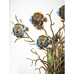 Ваза зеленая с бронзовыми ветвями и фарфоровыми рыбками Eden Garden варинант исполнения - 2 | Loft Concept в Санкт-петербурге