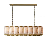 Люстра с абажуром из прямоугольных мраморных панелей Calling to Shine варинант исполнения - 7 | Loft Concept в Санкт-петербурге