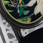 Стул чёрный из натурального бука с изображением птица в саду Blooming Magnolias варинант исполнения - 3 | Loft Concept в Санкт-петербурге