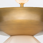 Подвесной светильник латунного цвета с конусовидным белым плафоном Quintiesse варинант исполнения - 11 | Loft Concept в Санкт-петербурге