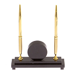 Часы настольные с двумя ручками из натурального камня Stone Clock варинант исполнения - 7 | Loft Concept в Санкт-петербурге