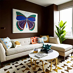 Дизайнерский журнальный столик чёрный с круглой столешницей Arycy варинант исполнения - 4 | Loft Concept в Санкт-петербурге