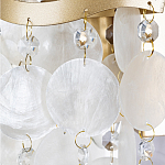 Бра с белыми перламутровыми подвесками и золотистыми волнистыми элементами SHELL варинант исполнения - 2 | Loft Concept в Санкт-петербурге