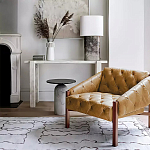 Дизайнерский журнальный стол с чёрной круглой столешницей Visanyp варинант исполнения - 3 | Loft Concept в Санкт-петербурге