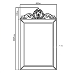 Зеркало настенное в раме Venetian Mirror варинант исполнения - 2 | Loft Concept в Санкт-петербурге