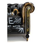 Диван в Лофт Честерфильд граффити из винтажной кожи GRAFFITI PARA Chesterfield варинант исполнения - 6 | Loft Concept в Санкт-петербурге