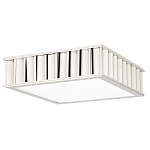 Потолочный светильник квадратный с гофрированным серебрянным абажуром Millennium варинант исполнения - 2 | Loft Concept в Санкт-петербурге