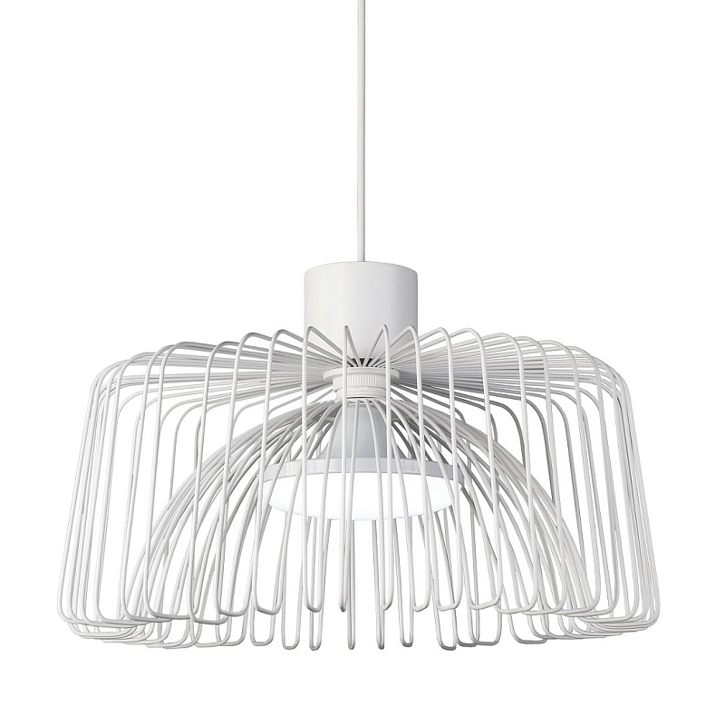 Подвесной светильник Cage Wire Color Pendant White Белый в Санкт-петербурге | Loft Concept 