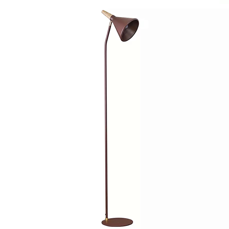 Торшер с конусообразным плафоном Plum Floor Lamp Сливовый Бежевый в Санкт-петербурге | Loft Concept 