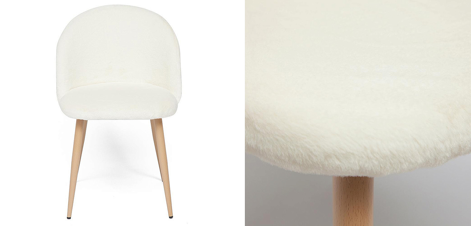 Стул Lea white plush - Loft-Concept в Санкт-петербурге