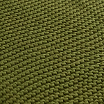 Плед из хлопка жемчужной вязки оливкового цвета Waffle Comfort варинант исполнения - 3 | Loft Concept в Санкт-петербурге