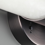 Бра с вытянутым цилиндрическим плафоном из белого алебастра на круглом основании Темная Латунь Cryptocrystalline Stone варинант исполнения - 3 | Loft Concept в Санкт-петербурге