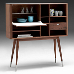 Дизайнерский комод-буфет на высоких ножках с выдвижными ящиками и открытыми полками Joshar варинант исполнения - 2 | Loft Concept в Санкт-петербурге