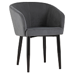 Мягкое кресло на металлических ножках Shaggy Dark Grey варинант исполнения - 1 | Loft Concept в Санкт-петербурге