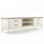 ТВ-тумба в стиле прованс из массива берёзы Interiors Romance варинант исполнения - 2 | Loft Concept в Санкт-петербурге