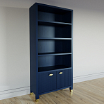 Книжный Стеллаж Elsa Dreams Blue с задней стенкой варинант исполнения - 2 | Loft Concept в Санкт-петербурге