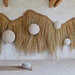 Большая дизайнерская Инсталляция из соломы RAFFIA Installation  варинант исполнения - 2 | Loft Concept в Санкт-петербурге