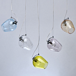 Люстра линейная с 5-ю разноцветными стеклянными плафонами Kaleido варинант исполнения - 4 | Loft Concept в Санкт-петербурге