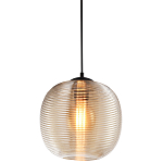 Подвесной светильник со стеклянным рельефным плафоном хром Perforated Glass 25 варинант исполнения - 1 | Loft Concept в Санкт-петербурге