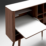 Дизайнерский комод-буфет на высоких ножках с выдвижными ящиками и открытыми полками Joshar варинант исполнения - 4 | Loft Concept в Санкт-петербурге