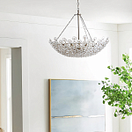 Люстра декорированная цветами из стекла Lightness of Flowers варинант исполнения - 3 | Loft Concept в Санкт-петербурге