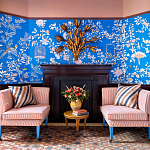 Обои ручная роспись Houghton Canton Blue варинант исполнения - 3 | Loft Concept в Санкт-петербурге