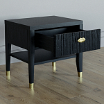 Прикроватная тумбочка с ящиком Elsa Dreams Black варинант исполнения - 2 | Loft Concept в Санкт-петербурге