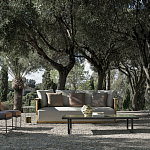 Дизайнерский уличный диван из массива дерева с плетеной спинкой PALINFRASCA Sofa варинант исполнения - 17 | Loft Concept в Санкт-петербурге