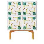 Тумба  с рисунком Short Pina Colada Orange варинант исполнения - 1 | Loft Concept в Санкт-петербурге