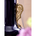 Ваза темно-синяя фарфоровая с бронзовыми ручками и ножками Eden Garden варинант исполнения - 5 | Loft Concept в Санкт-петербурге