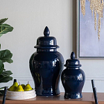 Ваза с крышкой однотонная Высота 31 см Chinoiserie Ceramics варинант исполнения - 8 | Loft Concept в Санкт-петербурге