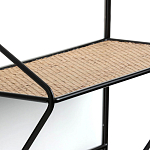 Настенная вешалка с полкой из ротанга Bourn Shelf-hanger варинант исполнения - 4 | Loft Concept в Санкт-петербурге