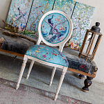 Стул из массива бука с изображением птиц и цветов Turquoise Beige Chinoiserie Garden Chair варинант исполнения - 6 | Loft Concept в Санкт-петербурге