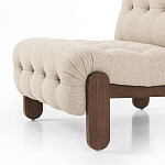 Кресло с деревянным каркасом и обивкой из ткани букле Medieval Furniture варинант исполнения - 4 | Loft Concept в Санкт-петербурге