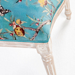 Стул из массива бука с изображением птиц и цветов Turquoise Beige Chinoiserie Garden Chair варинант исполнения - 5 | Loft Concept в Санкт-петербурге