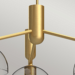 Люстра с 3-мя прозрачными полусферическими плафонами из стекла Alora Mood варинант исполнения - 3 | Loft Concept в Санкт-петербурге